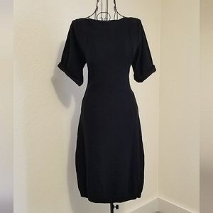 Calvin Klein Black Boat Neck Sweater Dress